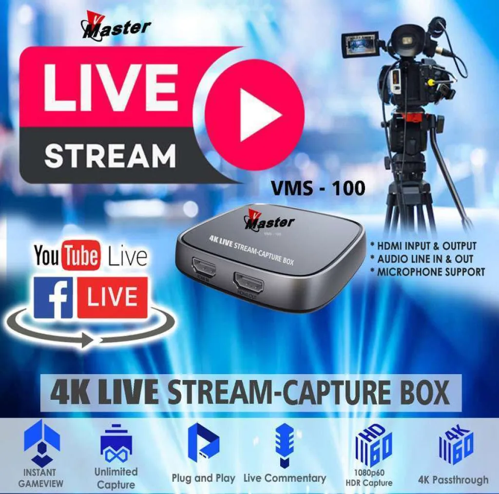VMaster 4K-HD Live Streaming Capture Box