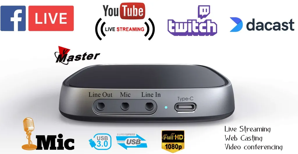 VMaster 4K-HD Live Streaming Capture Box